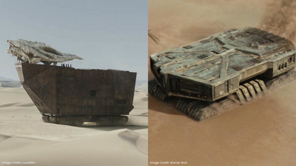 Everything Star Wars Borrowed from Dune - Sandcrawlers vs Spice Havester