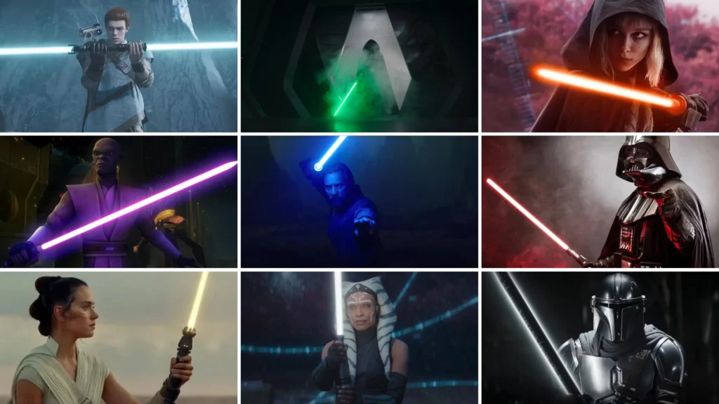 Star Wars Lightsaber Colours